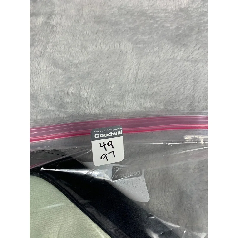 Prada Parfums Makeup Bag Small Mint Green Satin Enameled Logo Plate